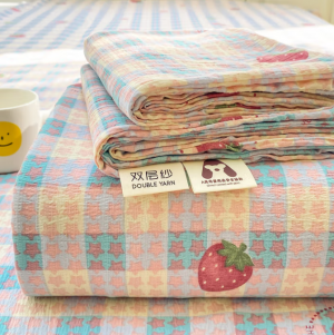 a类床笠罩全包床笠1.8米x2米可水洗床套罩四季通用裸睡床罩保护套 草莓格